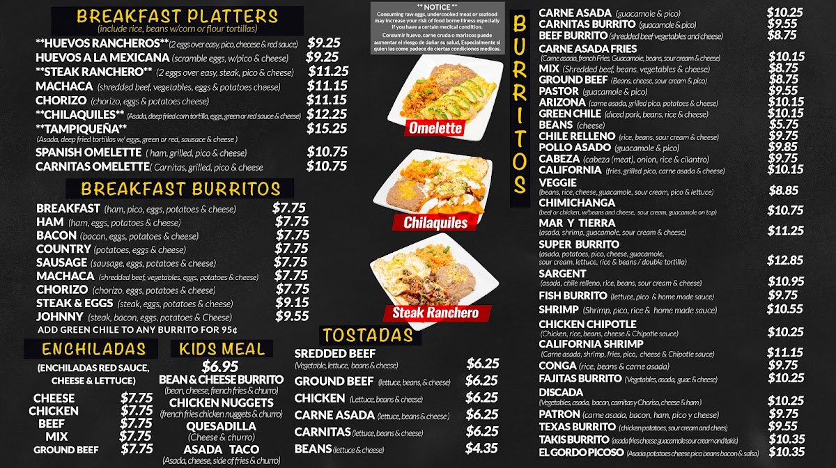El Gordo Mexican Grill Menu - Image 3